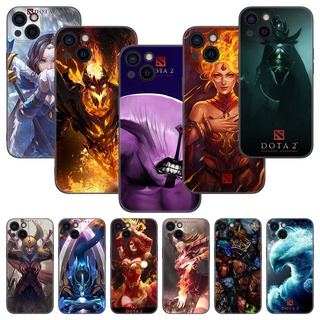 เคสโทรศัพท์มือถือ TPU นิ่ม ลายเกม Dota 2 สีดํา สําหรับ Apple iPhone 13 12 Mini 11 Pro XS Max XR X 8 7 6S 6 Plus 5S 5 SE 2020