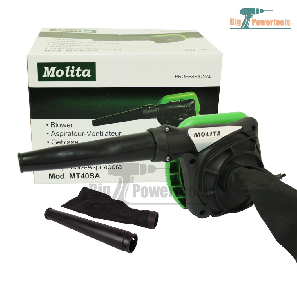 MOLITA เครื่องเป่าลม ดูดฝุ่น ล้างแอร์ 1200W รุ่นทองแดง MT40SA พร้อมถุงเก็บฝุ่น