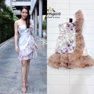 Dress เดรสตัวสั้นแขนเดี่ยว