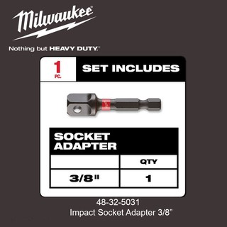 Milwaukee Impact Socket Adapter 3/8