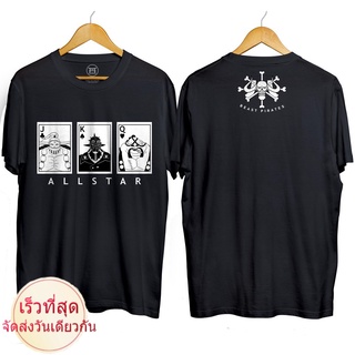 เสื้อยืดผ้าฝ้ายพรีเมี่ยม เสื้อยืด พิมพ์ลายอนิเมะ One piece distro JACK KING QUEEN ALL STAR 100% combed 30s