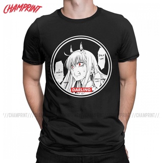 เสื้อยืดคอกลม แขนสั้น ผ้าฝ้าย 100% พิมพ์ลายอนิเมะ Zero Two Darling In The Franxx สุดเท่ ให้เป็นของขวัญได้ สําหรับผู้ชาย