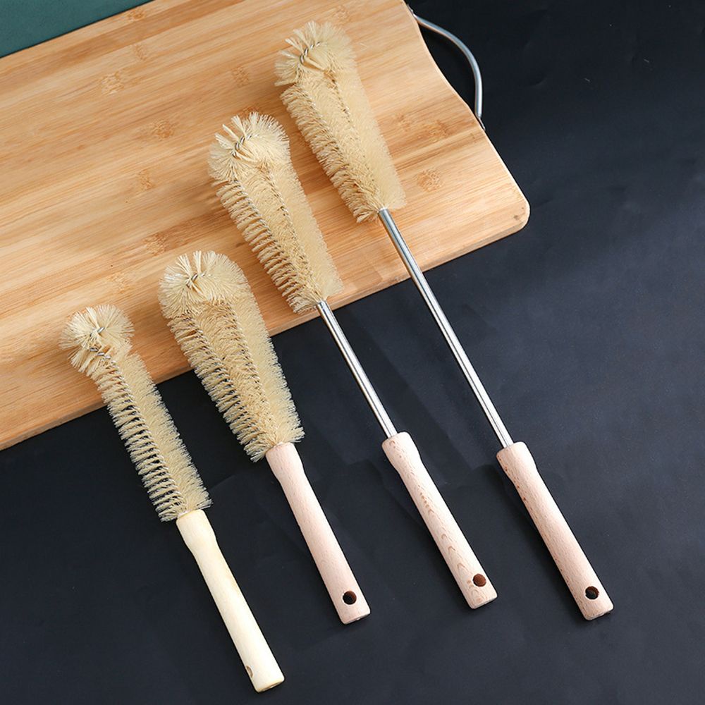 Karen แปรงทําความสะอาดขวดกาแฟ ชา ด้ามจับไม้ อเนกประสงค์ ใช้ซ้ําได้ - รูปที่ 7