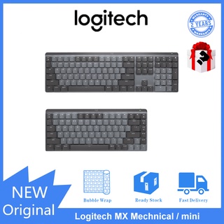 Logitech MX Mechanical/MX Mechanical Mini Wireless Illuminated Keyboard, Tactile Quiet Switches, Backlit, Bluetooth, USB-C, macOS, Windows, Linux, iOS, Android, Metal