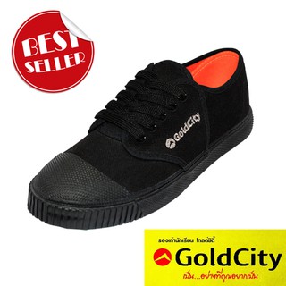 รองเท้าผ้าใบนักเรียน GOLD CITY รหัสสินค้า 205S สีดำ SIZE 47-50