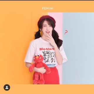 เสื้อ femini.bkk มือสองสภาพดี ผ้าคิตตอน100%