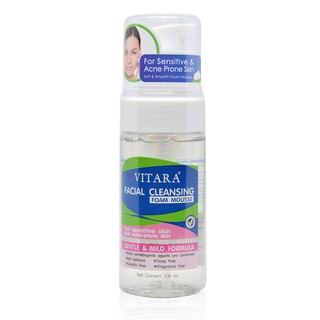 Vitara Facial Cleansing Foam Mousse 100ml.