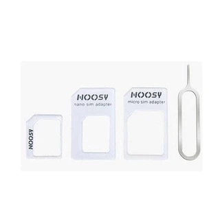 Noosy Nano Sim Adapter ชุดแปลงนาโนซิมการ์ด + เข็มเปิดถาดซิม