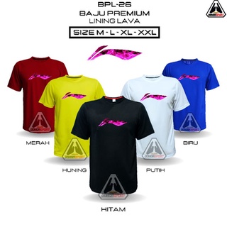 Bpl-26 LN LAVA BADMINTON เสื้อยืดพรีเมี่ยม พิมพ์ลาย BADMINTON JERSEY BADMINTON สําหรับผู้ใหญ่