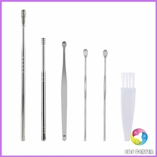 EC. ชุดไม้แคะหู พร้อมกล่องใส่ คุณภาพดี วัสดุสเตนเลส ขนาดสามารถพกพา Ear picking set