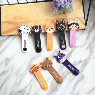Fast Ship การ์ตูนสายไฟตัวป้องกันสายเคเบิลสายเคเบิล Organizer Charger Protector Cable Winder สําหรับสายชาร์จ/สายหูฟัง