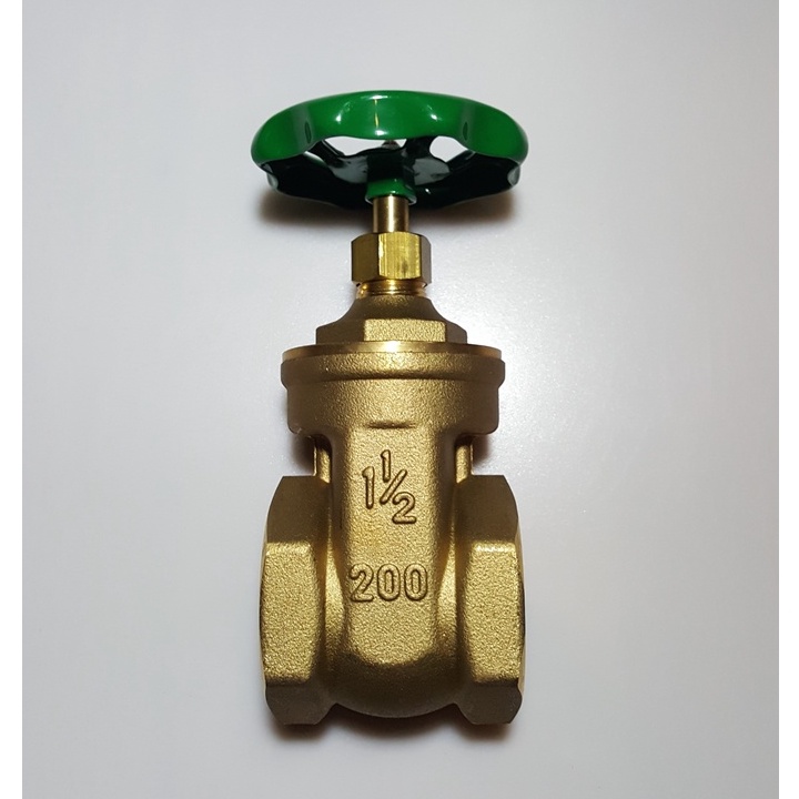 SANWA ประตูน้ำทองเหลือง ซันวา 1 1/2 นิ้ว Brass gate valve จำนวน 1 ตัว