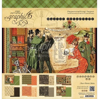 Graphic45 : MASTER DETECTIVE, 12 DESIGNS/2 EACH กระดาษเซ็ท