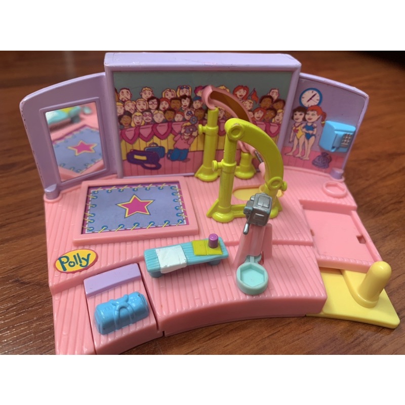 1999 polly pocket uneven parallel bar vintage toy