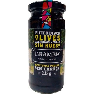 Larambla Pitted Black Olive  235g แลรัมบลามะกอกดำหลุม 235 กรัม