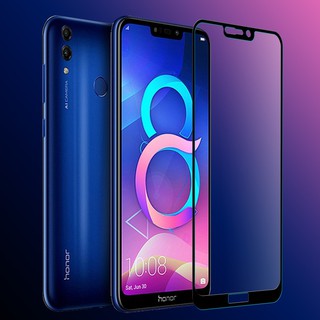 ฟิล์มกระจก นิรภัย เต็มจอ กาวเต็มแผ่น ออเนอร์8ซี  Full Glue Tempered Glass Screen For Honor 8C (6.26")