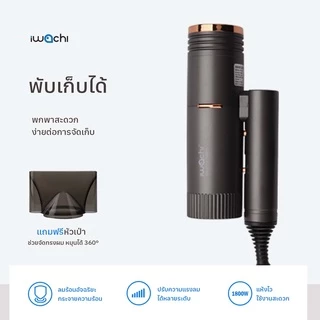 IWACHI ไดร์เป่าผม hair dryer GY-2100 1800W พับเก็บได้ พกพาสะดวก ปรับลมได้ 3 ระดับ ปรับลมร้อน/ลมธรรมชาติ/ลมเย็น