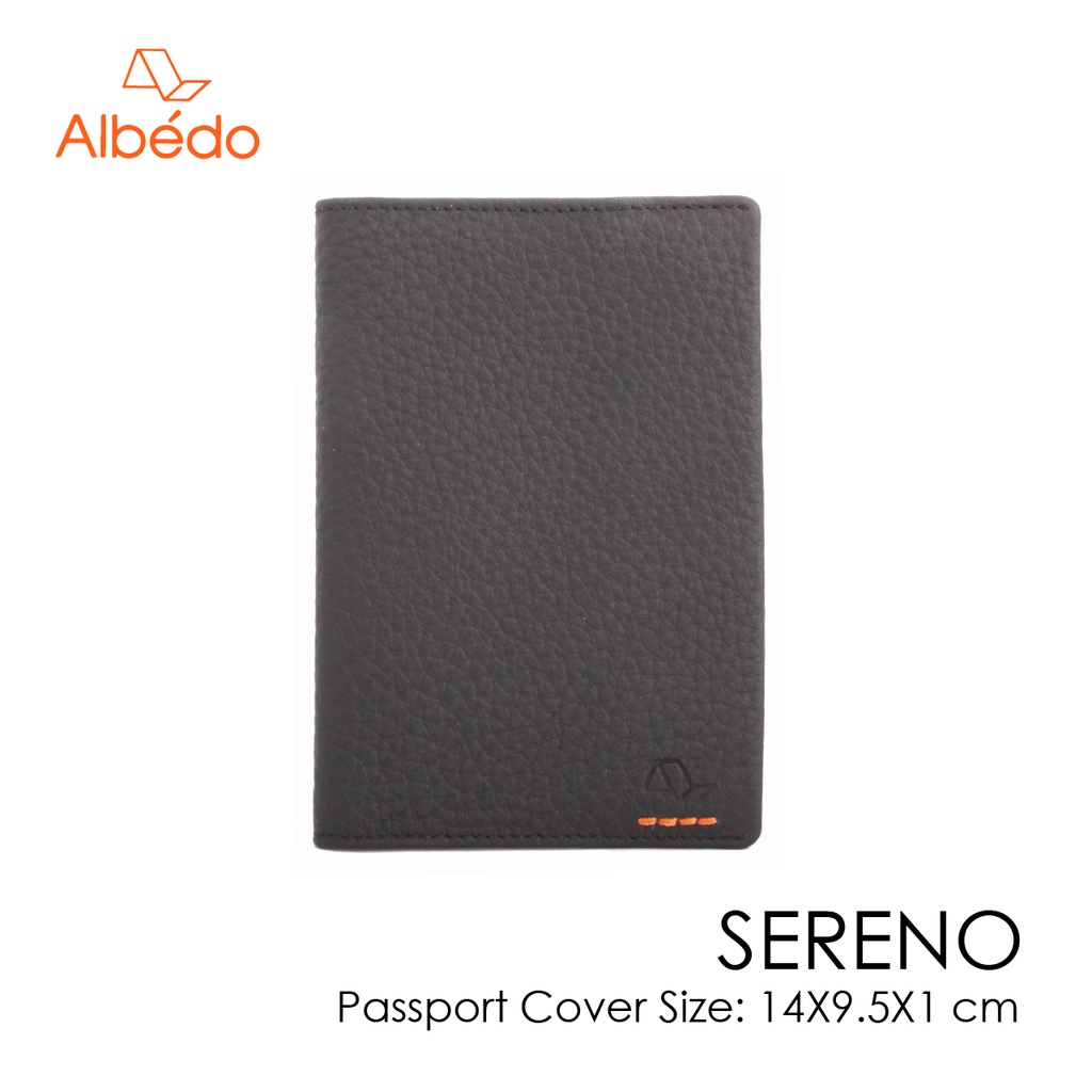 [Albedo] SERENO PASSPORT COVER กระเป๋าใส่พาสปอร์ต หนังสือเดินทาง หนังแท้ รุ่น SERENO - SR02799