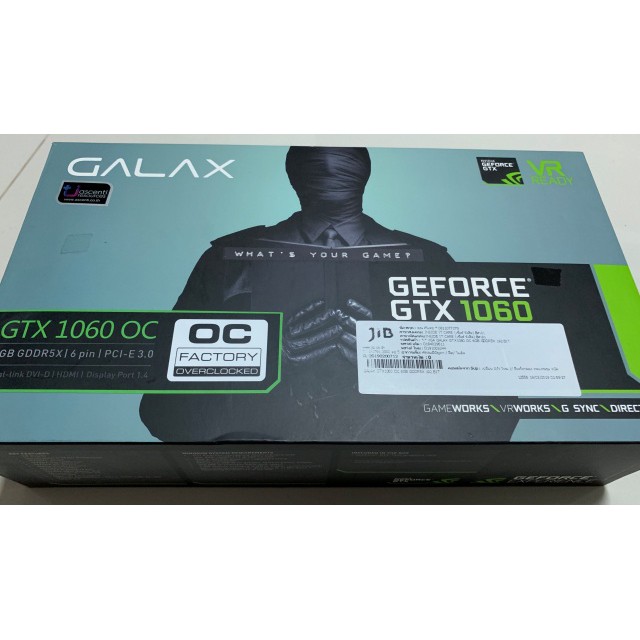 VGA (การ์ดแสดงผล) GALAX GTX 1060 OC 6GB (มือสอง)
