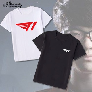 เสื้อยืดฤดูร้อนhotLol Game Competition skt ใหม่ เสื้อยืดลําลอง แขนสั้น คอกลม ลายทีม skt 1 ขนาดใหญ่ สําหรับผู้ชาย และผู้ห