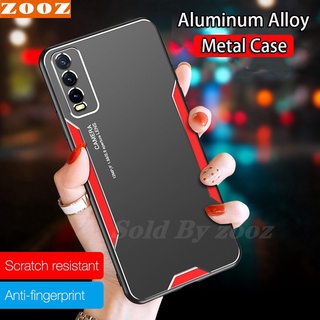 vivo Y21 (2021) Y21S (2021) Y33S (2021) Y33T Y21A Y21G Y21T Y30 Y30i Y50 (2020) Luxury Matte Aluminum Alloy Case Shockproof Bumper Phone Casing Metal Laser Carving Panel Back Cover Camera Protection Hard Shell Bare Slim Anti-Fall Cases