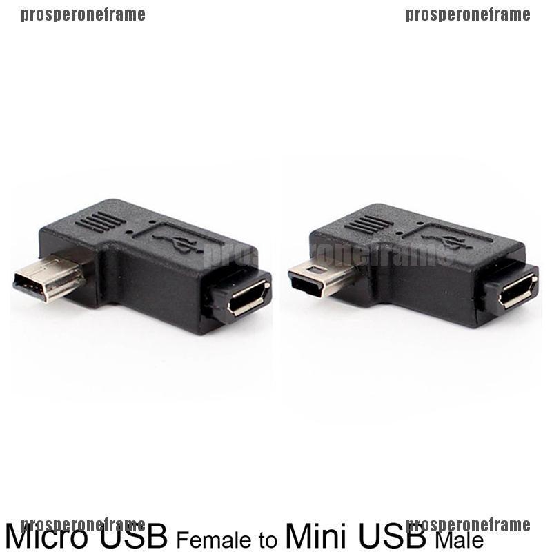 90 Degree Right Left Angle Mini USB Type A Male To Micro USB Female Ada Prosperoneframe Th