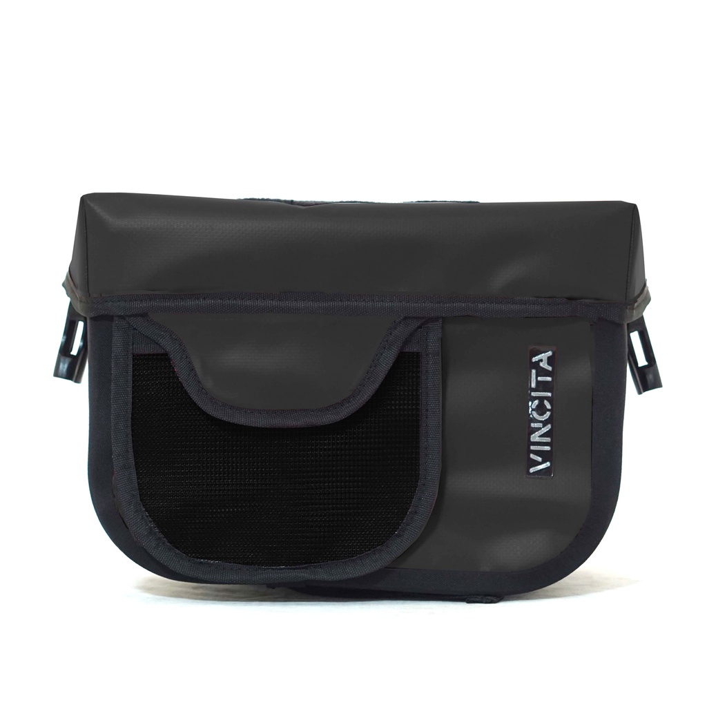 Vincita กระเป๋ากันน้ำหน้าแฮนด์ + เพลทบรอมตันใหม่ (HYDRA WATERPROOF FRONT BAG (B010WP-AB) การรับประกันสินค้า 1 ปี