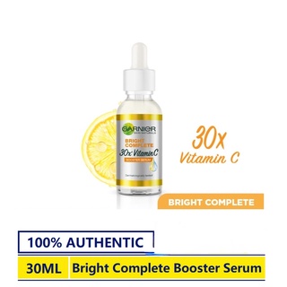 Garnier Bright Complete Booster Serum 30 มล. (พร้อมเซรั่มวิตามินซี บํารุงผิว)