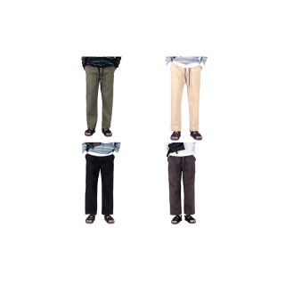 LOOKER - กางเกงขายาววินเทจเอวยางยืด ขนาดฟรีไซต์