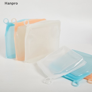 Hanpro&gt; ถุงซิลิโคน ใช้ซ้ําได้ สําหรับเก็บอาหาร ผัก