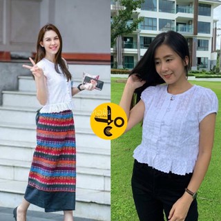 เสื้อลูกไม้ cotton 100% เสื้อรุ่น ภีรนีย์ทรงสวยๆเนื้อผ้าคอตตอน100% สีสวยสดใสมากๆนะ