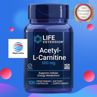 Life Extension Acetyl-L-Carnitine 500 mg / 100 Vegetarian Capsules