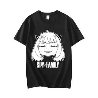 เสื้อยืดผู้ เสื้อยืดแขนสั้น ผ้าฝ้าย พิมพ์ลายกราฟฟิคอนิเมะ Spy X Family Anya Forger แฟชั่นฤดูร้อน สําหรับผู้ชาย และผู้หญิ