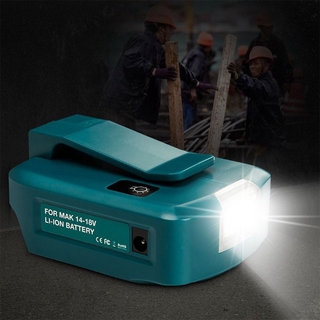 Youyo สปอตไลท์ 14 . 4 / 18 V Li - On Battery Dual Usb Port พร้อมไฟ Led สําหรับ Makita Outdoor