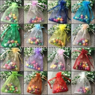 ถุงขนม ถุงออร์แกนซ่า ถุงของขวัญ เครื่องประดับ อเนกประสงค์ 50 ชิ้น / ชุด