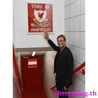 ลิเวอร์พูล "THIS IS ANFIELD" โลโก้ทีมแอนฟิลด์สเตเดี้ยม, คล็อปป์, มาเน่, ชุดโต๊ะกรอบรูปซาลาห์