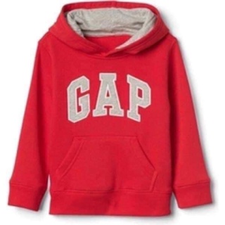 GAP ฮู้ดเด็ก มือ1 สีแดงตัวอักษรสีเทา เด็ก1-3ปีGAPแท้100%