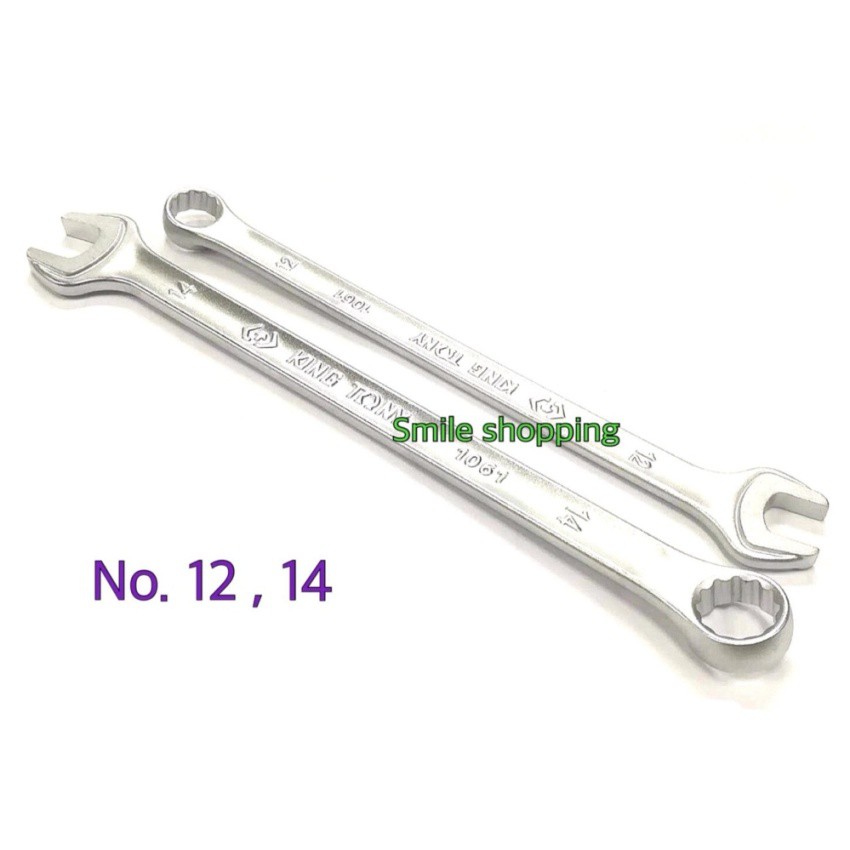 KINGTONY NO 12 mm ,14 mm ULTRA-LIGHT LONG Combination Wrenches ประแจแหวนข้างปากตายI-Beam NO 12,14 ยา