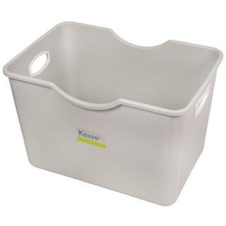 KASSA HOME กล่องอเนกประสงค์ พร้อมมือจับ รุ่น K-80 สีเทา กล่องใส่ของ อุปกรณ์จัดเก็บ