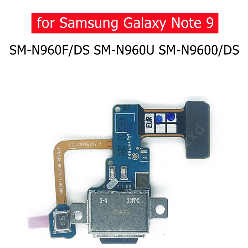 อะไหล่สายเคเบิ้ลชาร์จ USB ยืดหยุ่น สําหรับ Samsung Galaxy Note 9 SM-N960F DS SM-N960U SM-N9600 DS