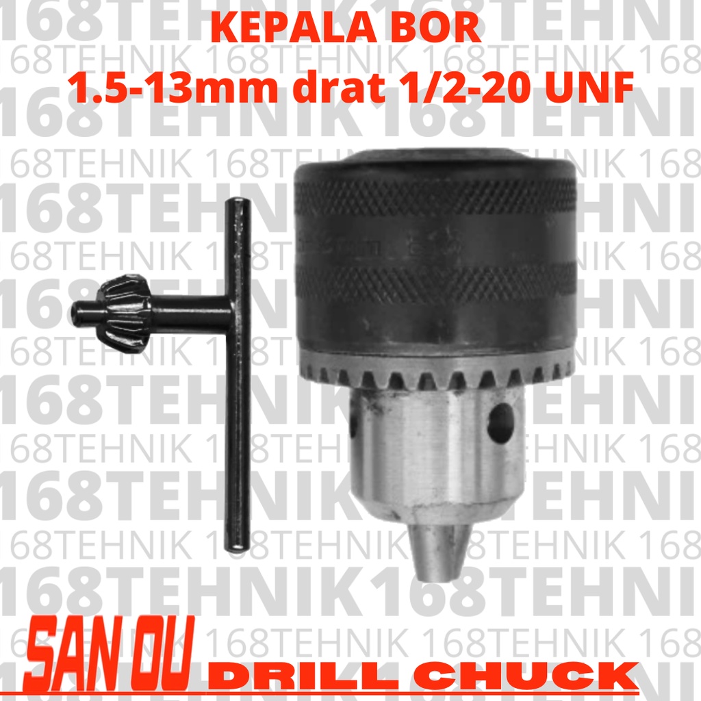 DRILL HEAD 13MM 1/2X20 UNF DRILL CHUCK 1-13MM 1/2-20 UNF SAN OU