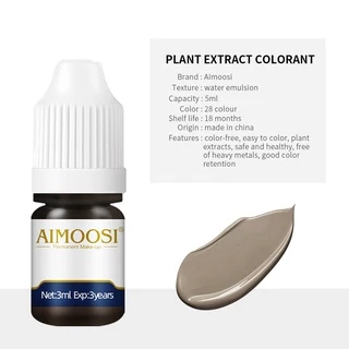 Aimoosi 8 Series หมึกสักคิ้ว PMU 3ml อายไลน์เนอร์เขียนคิ้ว สีสด ติดทน ไม่เพี้ยน สำหรับสักคิ้วอาชีพ อุปกรณ์แต่งหน้า