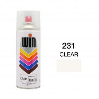 WIN 231 สีสเปรย์ วิน CLEAR สีใส #231