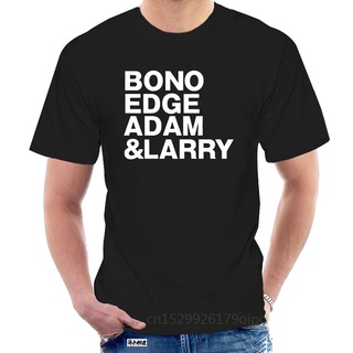 ใหม่ เสื้อยืดแขนสั้น ผ้าฝ้าย พิมพ์ลาย Bono Edge Adam Larry Rock Music สําหรับผู้ชาย 2022 @072060