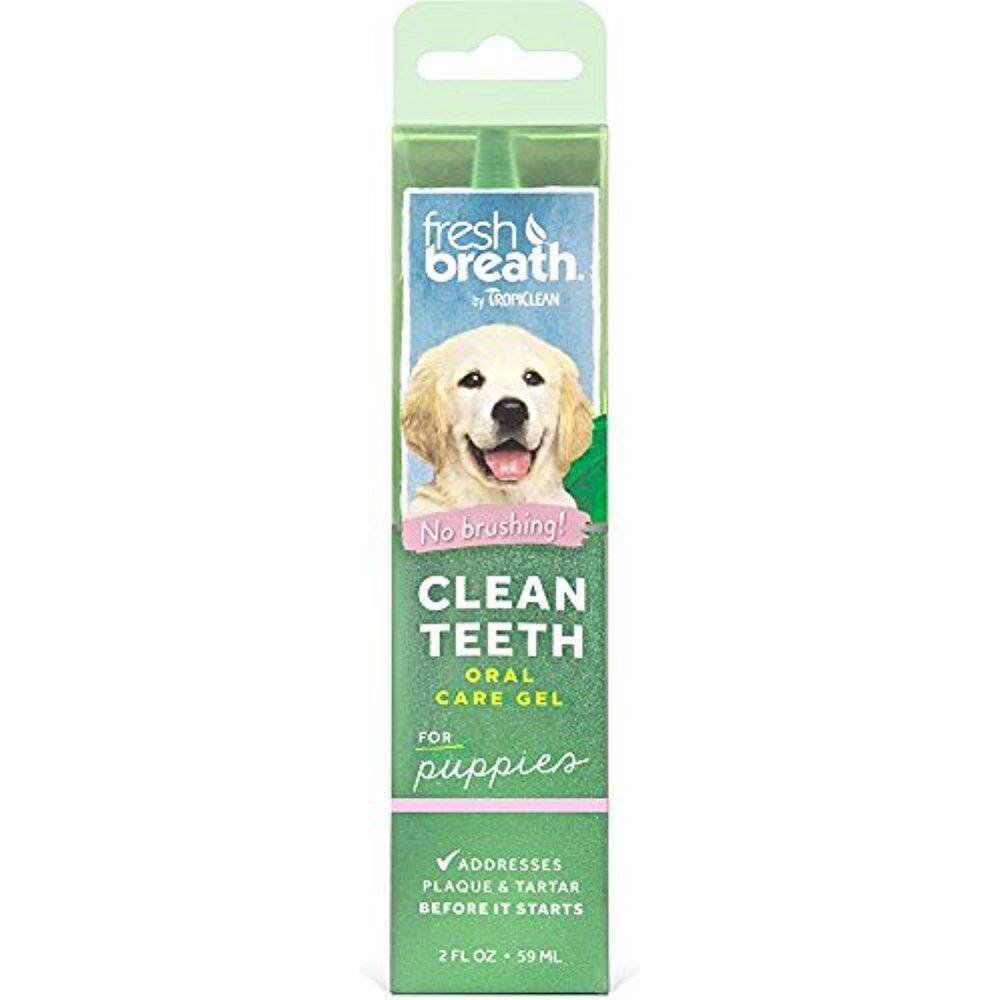 Tropiclean Clean Teeth Oral Care Gel For puppies เจลทำความสะอาด ฟัน ลูกสุนัข  2oz / 59ml JSH9