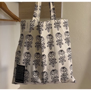 Marimekko Rose totebag with black label