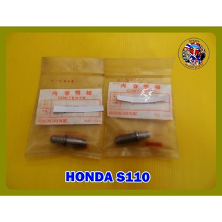 บูชวาล์วไอดี + บูชวาล์วไอเสีย  HONDA S110 S 110 EXHAUST &amp; INTAKE BUSH VALVE "GENUINE PARTS" Made in Japan