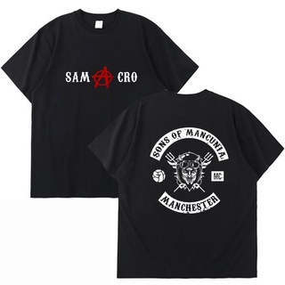 เสื้อยืด พิมพ์ลายกราฟฟิค Sons of Anarchy SAMCRO Sons of Mancunia MC Street สําหรับผู้ชาย BNfgag57CKkocd32S-5XL