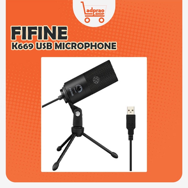 ไมค์ FIFINE K669 USB MICROPHONE