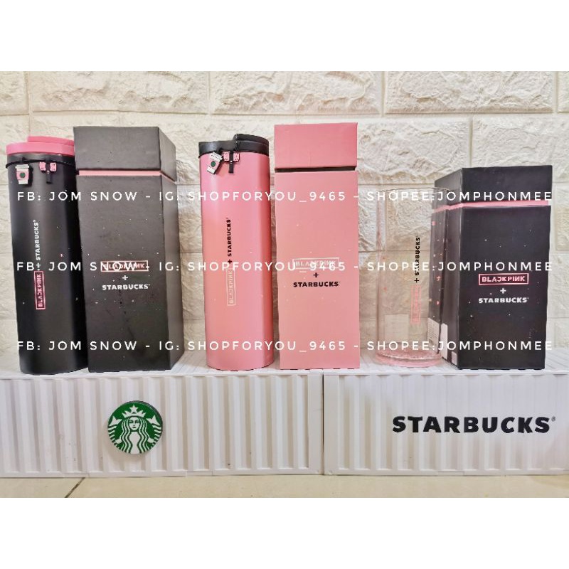 2021 Starbucks X Blackpink Tumbler & Glass | Shopee Thailand